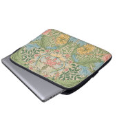 William Morris Myrtle Blume Floral Botanical Laptopschutzhülle (Vorne Knopf)