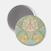 William Morris Myrtle Blume Floral Botanical Magnet (Vorderseite/Rückseite)