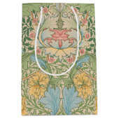 William Morris Myrtle Blume Floral Botanical Mittlere Geschenktüte (Vorderseite)