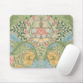 William Morris Myrtle Blume Floral Botanical Mousepad (Mit Mouse)