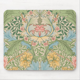 William Morris Myrtle Blume Floral Botanical Mousepad