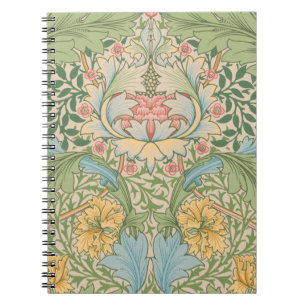 William Morris Myrtle Blume Floral Botanical Notizblock