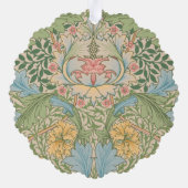 William Morris Myrtle Blume Floral Botanical Ornament Karte (Rückseite)