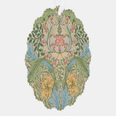 William Morris Myrtle Blume Floral Botanical Ornament Karte (Rechts)