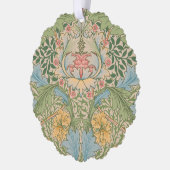 William Morris Myrtle Blume Floral Botanical Ornament Karte (Links)