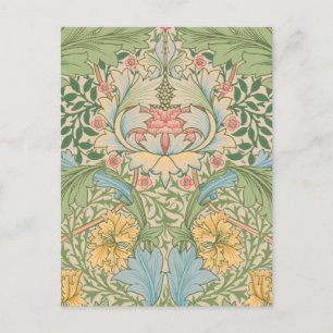William Morris Myrtle Blume Floral Botanical Postkarte