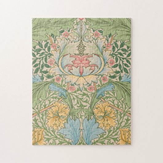 William Morris Myrtle Blume Floral Botanical Puzzle (Vertikal)