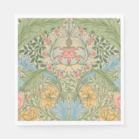 William Morris Myrtle Blume Floral Botanical Serviette (Vorderseite)