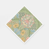 William Morris Myrtle Blume Floral Botanical Serviette (Ecke)