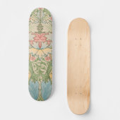 William Morris Myrtle Blume Floral Botanical Skateboard (Vorderseite)