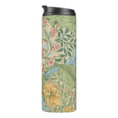 William Morris Myrtle Blume Floral Botanical Thermosbecher (Nach rechts gedreht)