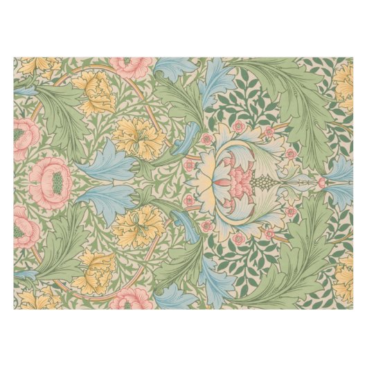 William Morris Myrtle Blume Floral Botanical Tischdecke (Vorderseite (Horizontal))