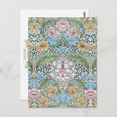 William Morris Myrtle Floral Pattern Postcard Postkarte (Vorne/Hinten)