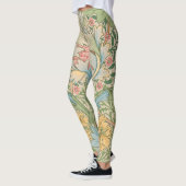 William Morris Myrtle Flower Floral Botanical Leggings (Links)