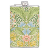 William Morris Myrtle Garden Floral Klassiker Flachmann (Vorderseite)