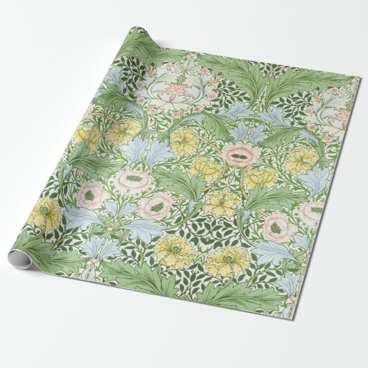William Morris Myrtle Garden Floral Klassiker Geschenkpapier (Ungerollt)