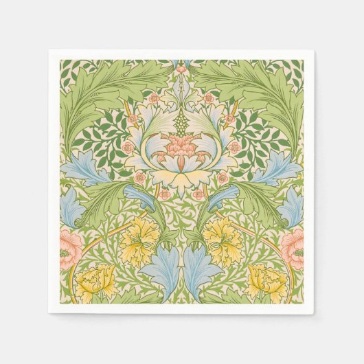 William Morris Myrtle Garden Floral Klassiker Serviette (Vorderseite)