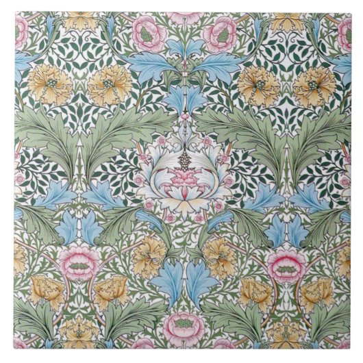 William Morris Myrtle Muster Kunstfliese oder Unte Fliese (Vorderseite)