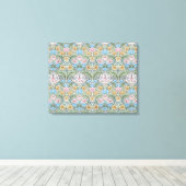 William Morris Myrtle Pattern Wrapped Canvas Leinwanddruck (Insitu (Holzboden))
