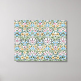 William Morris Myrtle Pattern Wrapped Canvas Leinwanddruck