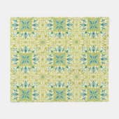 William Morris nahtloses Deckenmuster in Limetteng Fleecedecke (Vorderseite (Horizontal))