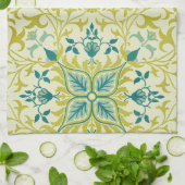 William Morris nahtloses Deckenmuster in Limetteng Geschirrtuch (Gefaltet)
