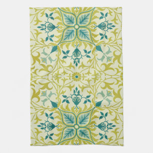 William Morris nahtloses Deckenmuster in Limetteng Geschirrtuch