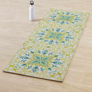 William Morris nahtloses Deckenmuster in Limetteng Yogamatte