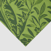 William Morris nahtloses grünes Eichenlaubmuster Seidenpapier (Ausschnitt)