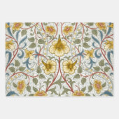 William Morris Narzisse Blumenmuster Klassiker Geschenkpapier Set (Vorderseite 2)