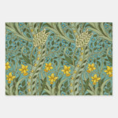 William Morris Narzisse Blumenmuster Klassiker Geschenkpapier Set (Vorderseite)