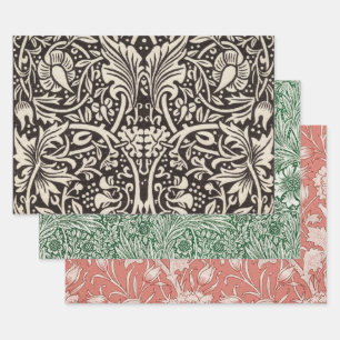 William Morris Narzissen Blumen Wallpaper Geschenkpapier Set
