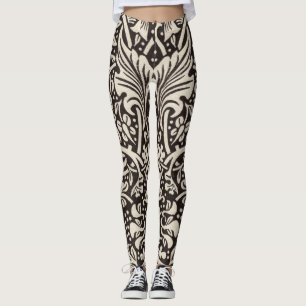 William Morris Narzissen Blumen Wallpaper Leggings