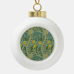 William Morris Narzissen Blumenmuster Klassiker Keramik Kugel-Ornament