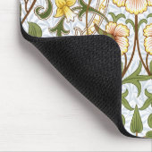 William Morris-Narzissen-Blumenmuster Mousepad (Ecke)