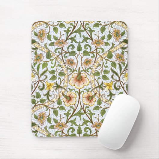 William Morris-Narzissen-Blumenmuster Mousepad (Mit Mouse)