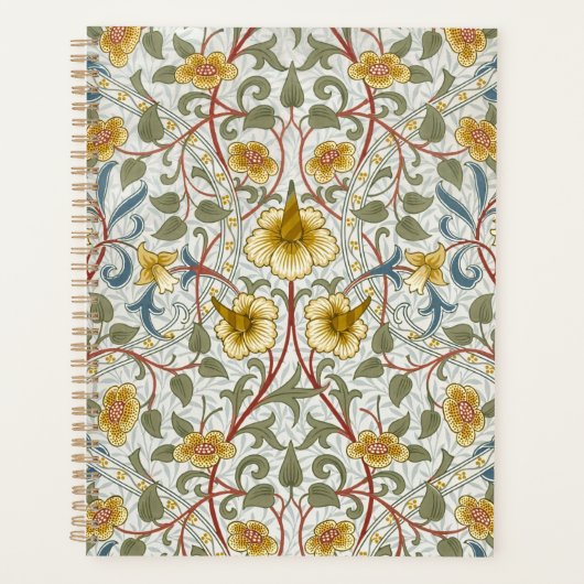William Morris Narzissen-Blumenmuster Planer (Vorderseite)