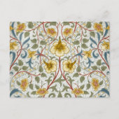 William Morris Narzissen-Blumenmuster Postkarte (Vorderseite)