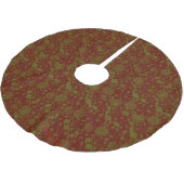 William Morris Nostalgic Classic Red Tree Skirt Polyester Weihnachtsbaumdecke (Schrägansicht)