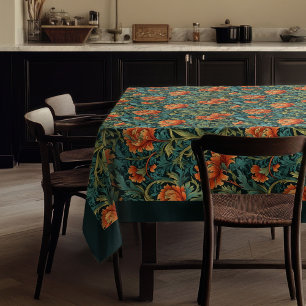William Morris Nouveau Terracotta Pastellblau Salb Tischdecke