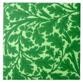 William Morris Oak Blätter, Emerald Green Fliese (Vorderseite)