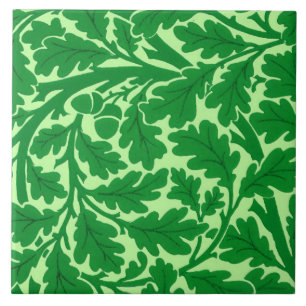 William Morris Oak Blätter, Emerald Green Fliese