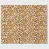 William Morris Oak Blätter, Rust Brown und White Geschenkpapier (Flach)