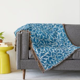 William Morris Oak Blätter, Sapphire Blue und Whit Decke
