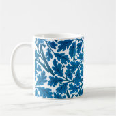 William Morris Oak Blätter, Sapphire Blue und Whit Kaffeetasse (Links)