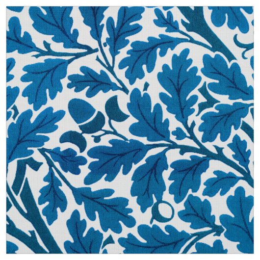 William Morris Oak Blätter, Sapphire Blue und Whit Stoff (Muster)