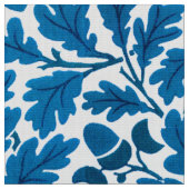 William Morris Oak Blätter, Sapphire Blue und Whit Stoff (Nahaufnahme)