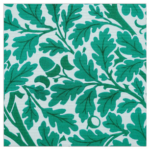William Morris Oak Blätter, Türkis & Aqua   Stoff