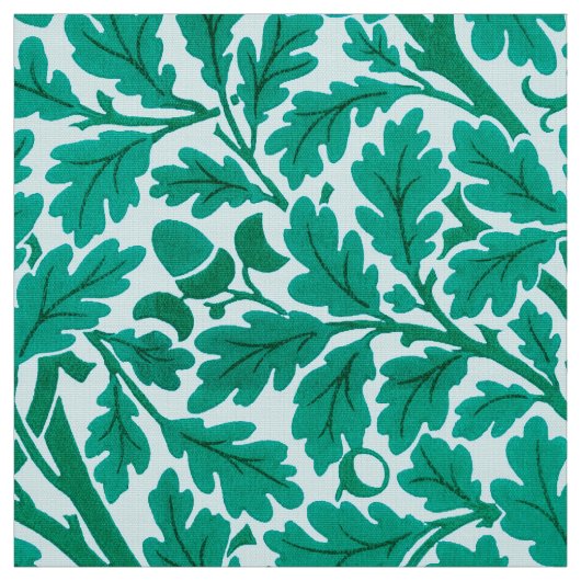 William Morris Oak Blätter, Türkis & Aqua   Stoff (Muster)