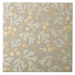 William Morris Oak und Acorn Keramik Tile Fliese